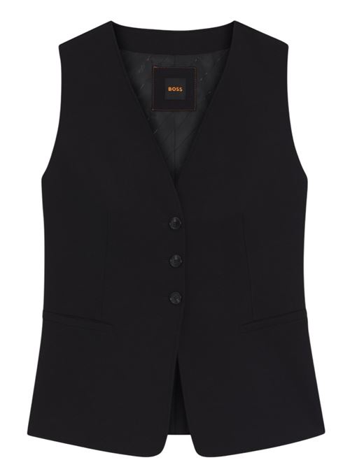 Adjustable Black Boss Vest BOSS | 50549419 C_JAVESTA1.001